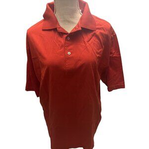 Fairway & Greene Red Polo Shirt L/G 100% Cotton Mens Casual Golf Wear Comfortabl